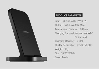 Fast Wireless charging stand for mobiles