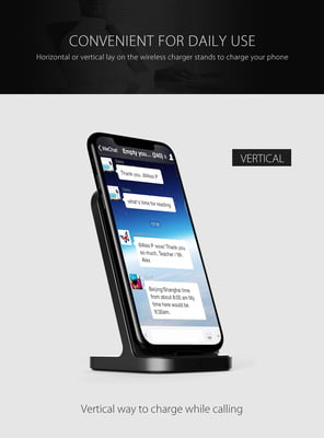 Fast Wireless charging stand for mobiles
