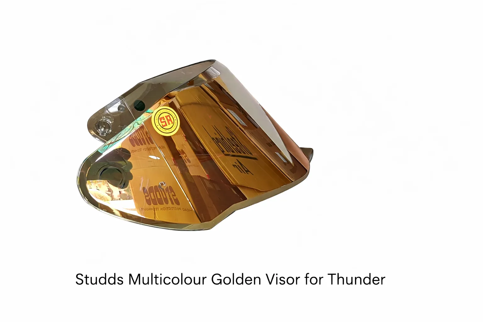 STUDDS MULTICOLOUR GOLDEN VISOR FOR THUNDER