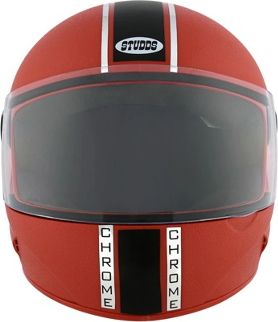 STUDDS CHROME ECONOMY RED WITH PLAIN STRIP C/V (L) STUDDS CHROME ECONOMY RED WITH PLAIN STRIP C/V (L)