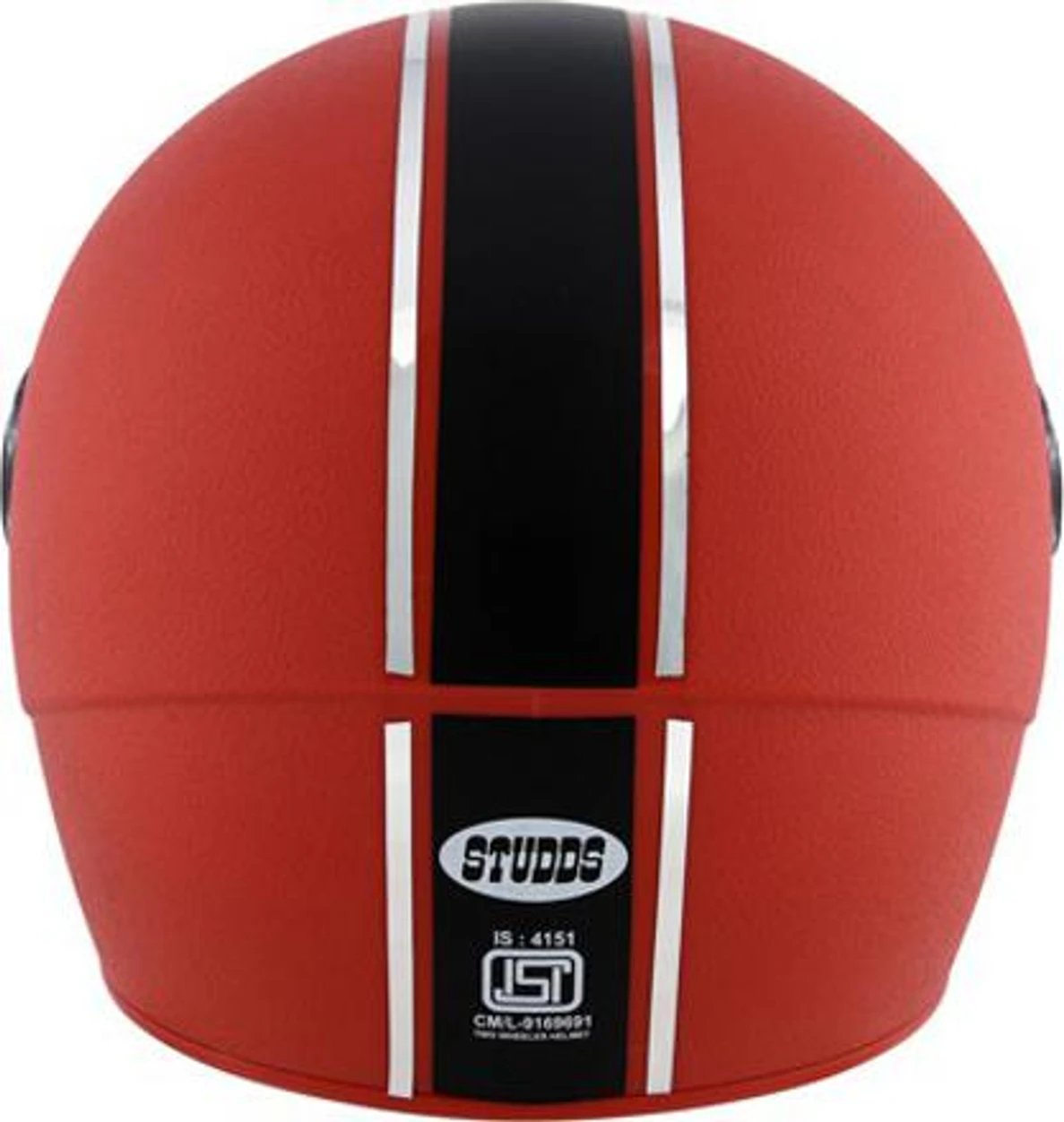 STUDDS CHROME ECONOMY RED WITH PLAIN STRIP C/V (L) STUDDS CHROME ECONOMY RED WITH PLAIN STRIP C/V (L)