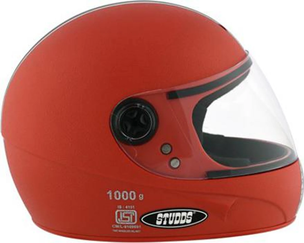 STUDDS CHROME ECONOMY RED WITH PLAIN STRIP C/V (L) STUDDS CHROME ECONOMY RED WITH PLAIN STRIP C/V (L)