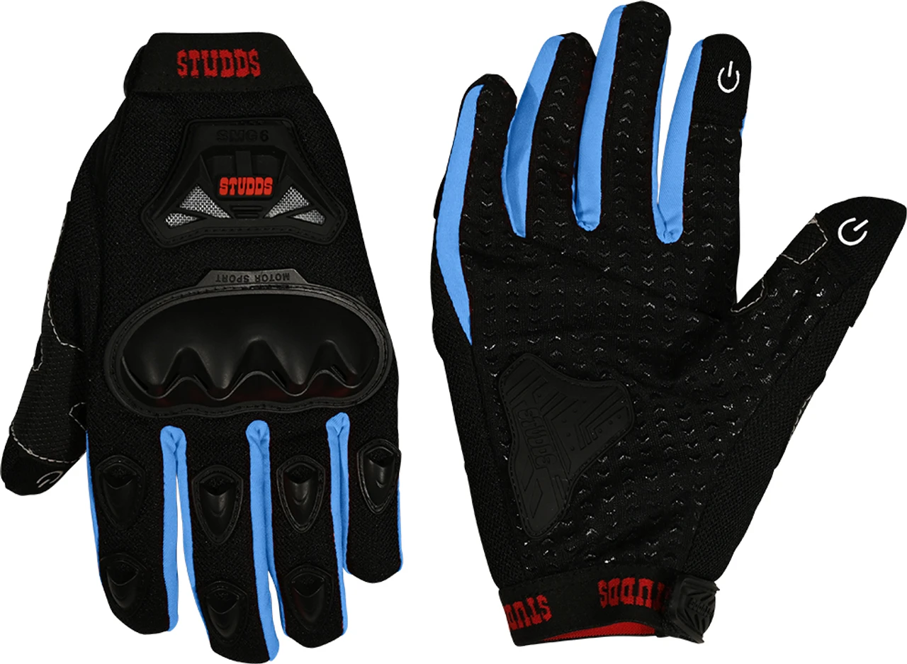 STUDDS GLOVES SMG-6 BLUE (L) WITH TOUCH STUDDS GLOVES SMG-6 BLUE (L) WITH TOUCH