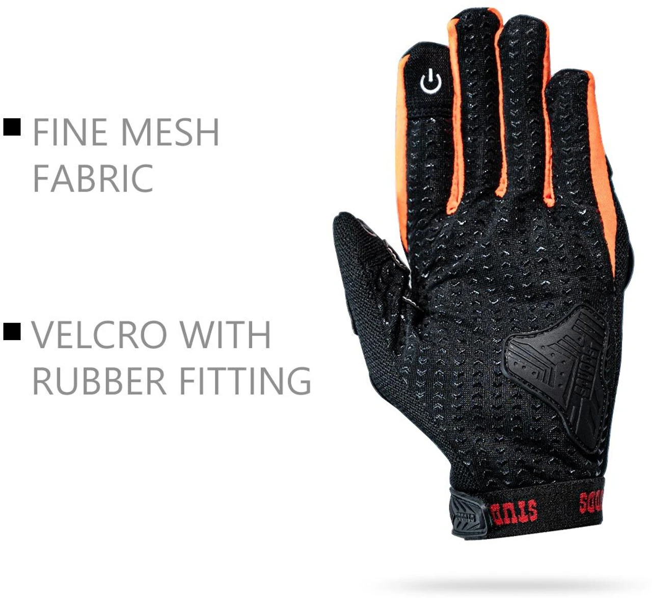 STUDDS GLOVES SMG-6 ORANGE (S) WITH TOUCH STUDDS GLOVES SMG-6 ORANGE (S) WITH TOUCH