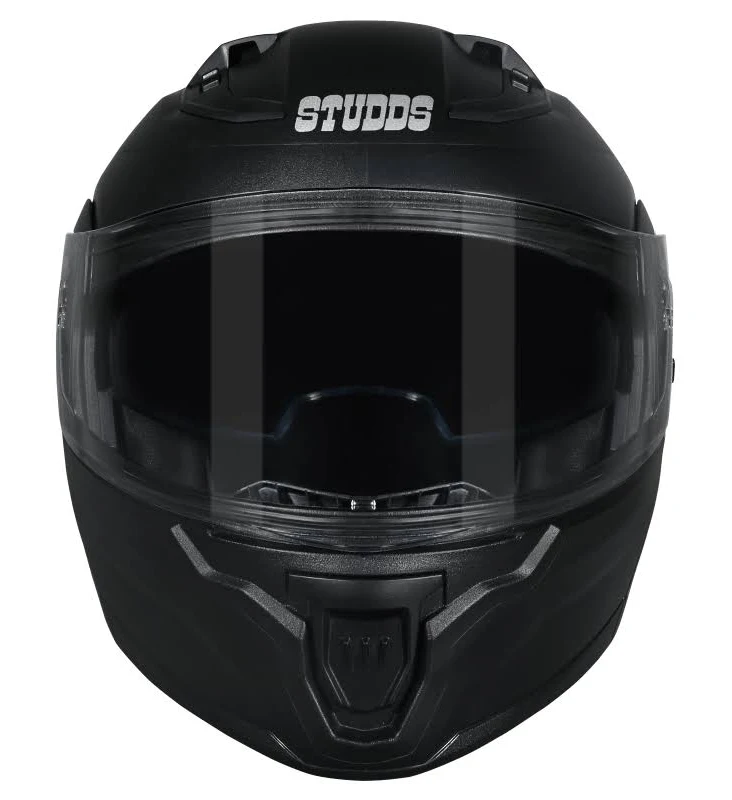 STUDDS NINJA COMET DUAL VISOR WITH SPOILER BLACK C/V M