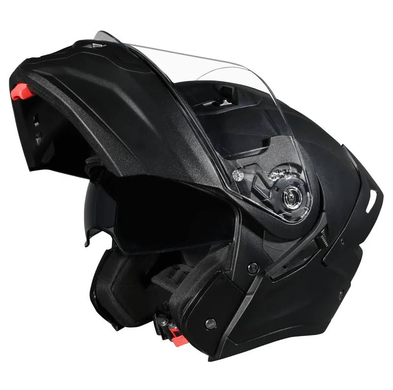 STUDDS NINJA COMET DUAL VISOR WITH SPOILER BLACK C/V M