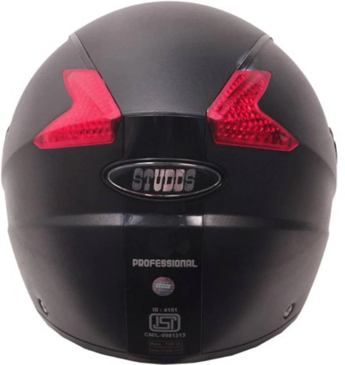 STUDDS PROFESSIONAL BLACK WITH BLACK STRIP C/V (XL)