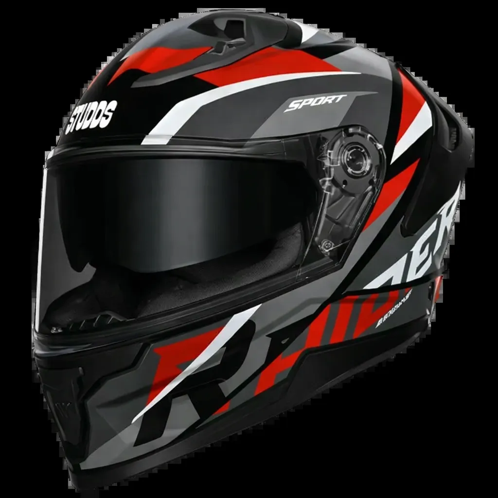 STUDDS RAIDER SUPER WITH SPOILER D2 BROOK BLACK N2 RED T/V (XL) STUDDS RAIDER SUPER WITH SPOILER D2 BROOK BLACK N2 RED T/V (XL)