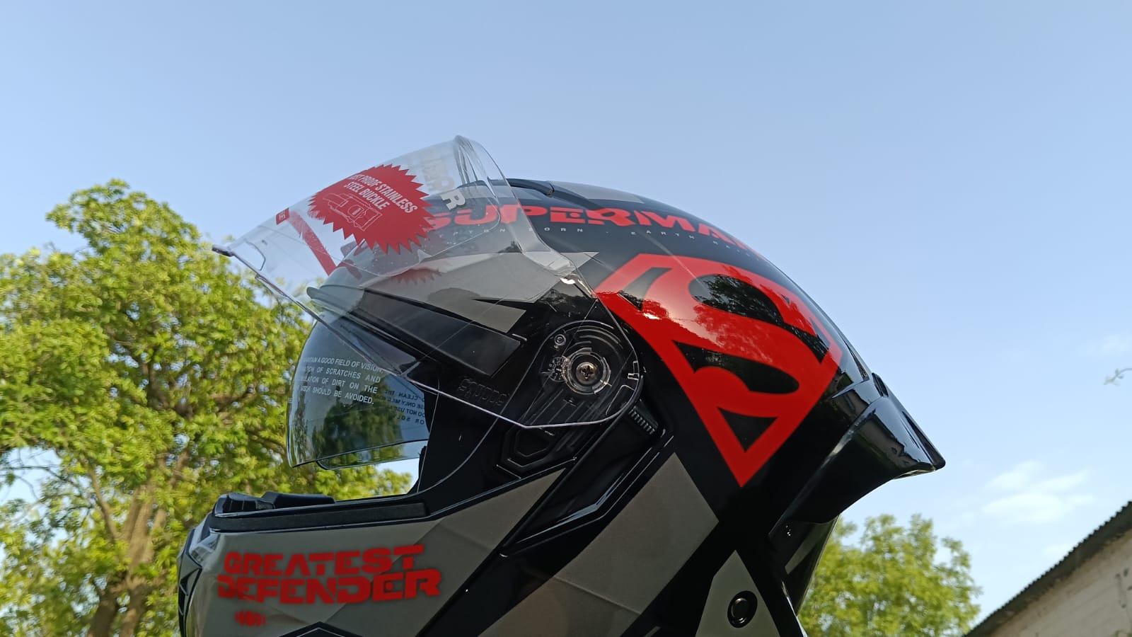 STUDDS TROOPER LEGACY SHIELD BLACK N2 RED C/V XL STUDDS TROOPER LEGACY SHIELD BLACK N2 RED C/V XL