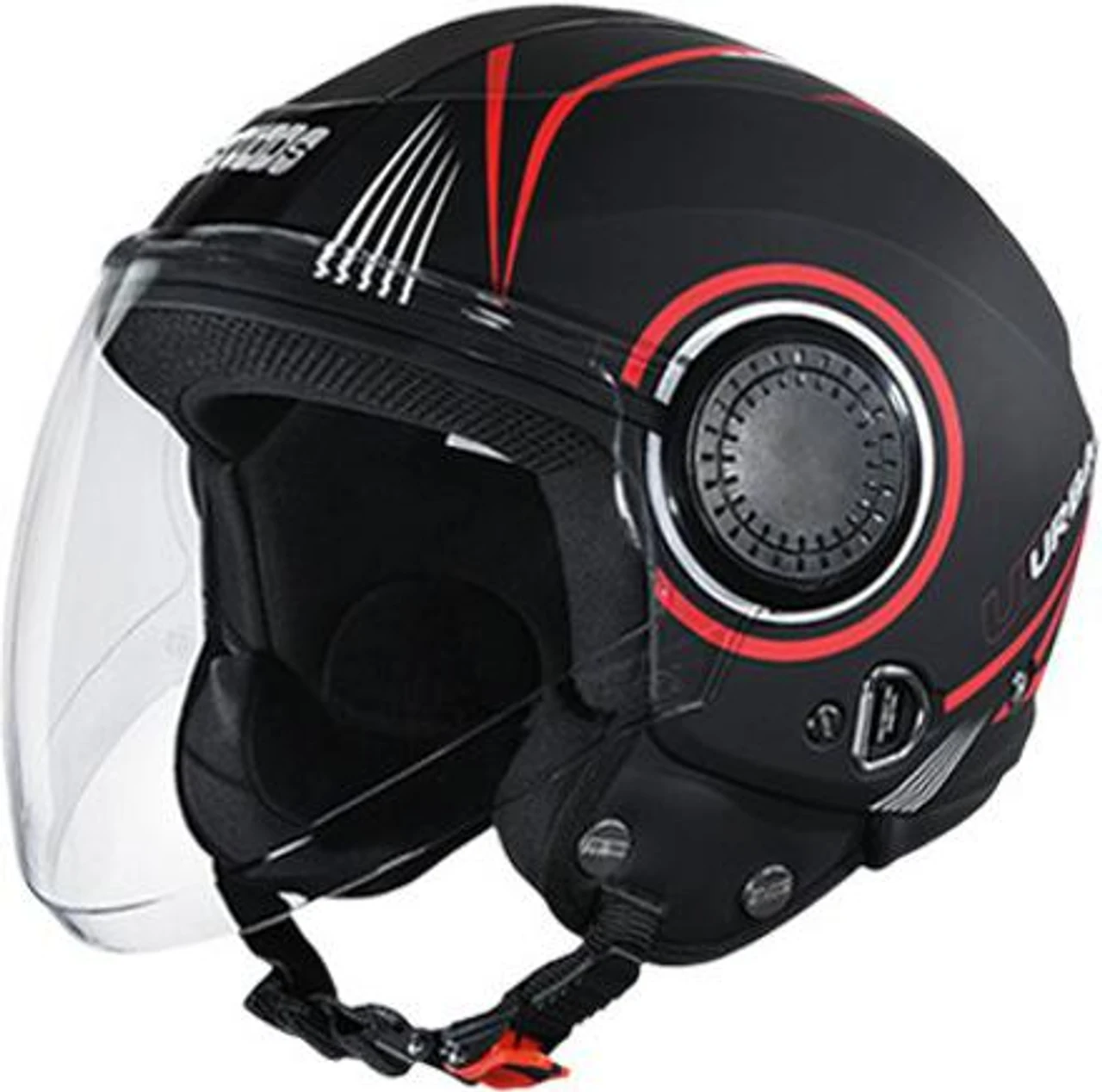 STUDDS URBAN SUPER D1 MATT BLACK N2 RED C/V (XL)