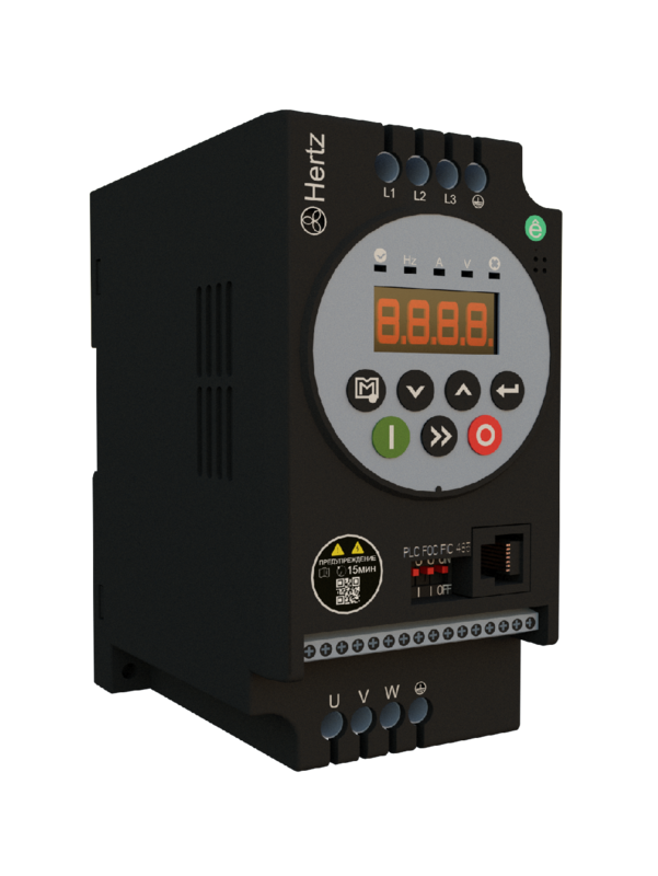 Преобразователь частоты STV050 Hertz 0,4 кВт 220В ЭМС С3 Преобразователь частоты STV050 Hertz 0,4 кВт 220В ЭМС С3