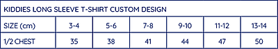 Kiddies Long Sleeve T-Shirt Custom Design