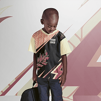 Kiddies V-Neck T-Shirt Custom Design