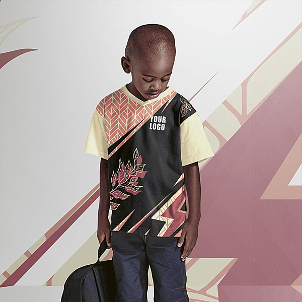 Kiddies V-Neck T-Shirt Custom Design