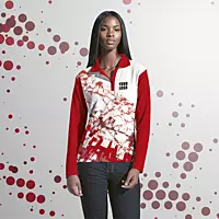 Ladies Long Sleeve Golf Shirt Custom Design