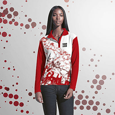 Ladies Long Sleeve Golf Shirt Custom Design