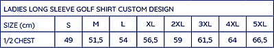 Ladies Long Sleeve Golf Shirt Custom Design