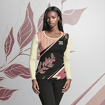 Ladies Long Sleeve T-Shirt Custom Design