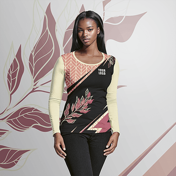 Ladies Long Sleeve T-Shirt Custom Design