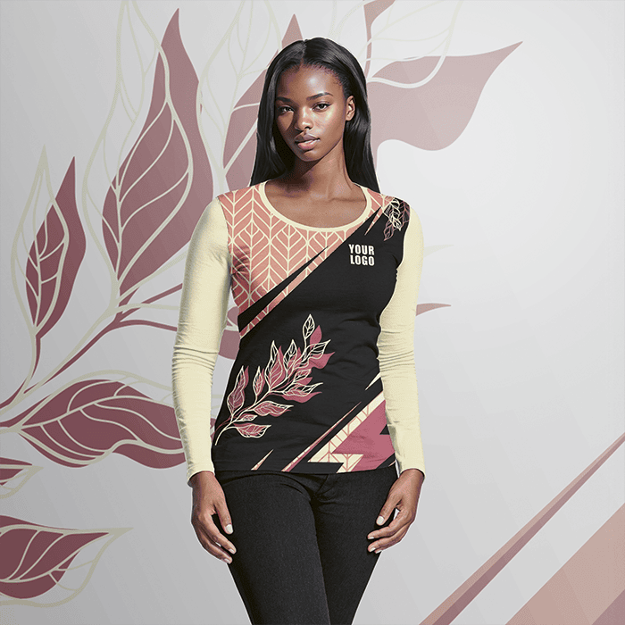 Ladies Long Sleeve T-Shirt Custom Design