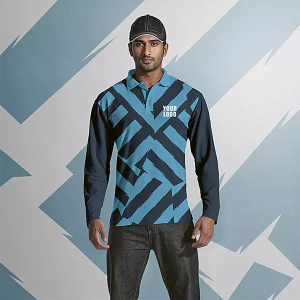 Mens Long Sleeve Golf Shirt Custom Design