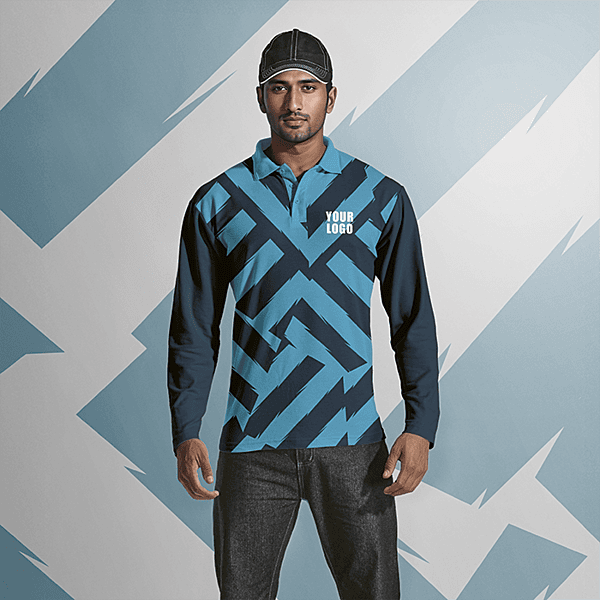 Mens Long Sleeve Golf Shirt Custom Design