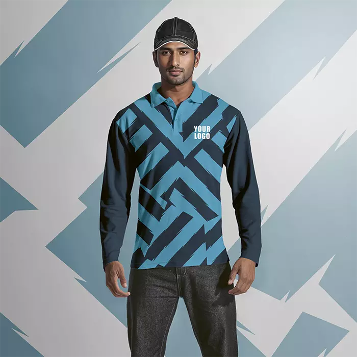 Mens Long Sleeve Golf Shirt Custom Design