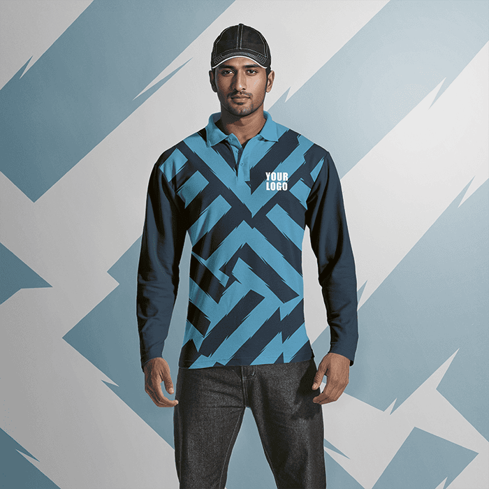 Mens Long Sleeve Golf Shirt Custom Design