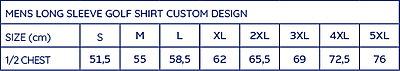 Mens Long Sleeve Golf Shirt Custom Design