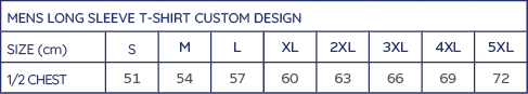 Mens Long Sleeve T-Shirt Custom Design
