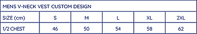 Mens V-Neck Vest Custom Design