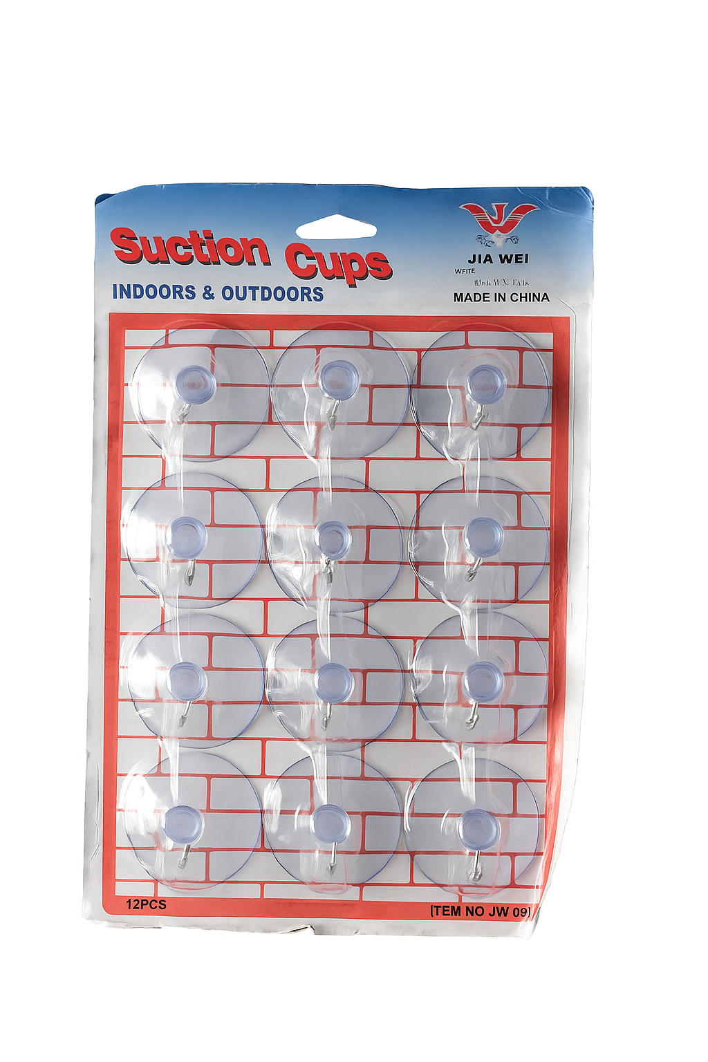 SELF ADHESIVE CERAMIC WALL HOOK 12 PIECES