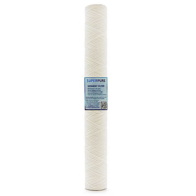 SUPERPURE 20 inch String Wound Sediment Filter - 10 Micron
