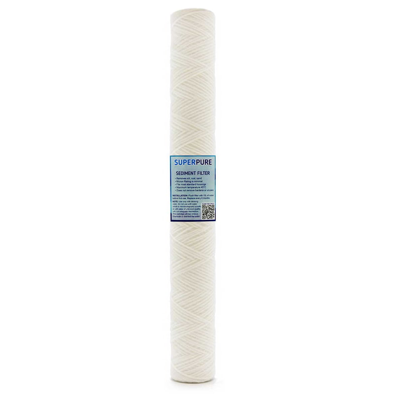 SUPERPURE 20 inch String Wound Sediment Filter - 1 Micron SUPERPURE 20 inch String Wound Sediment Filter - 1 Micron