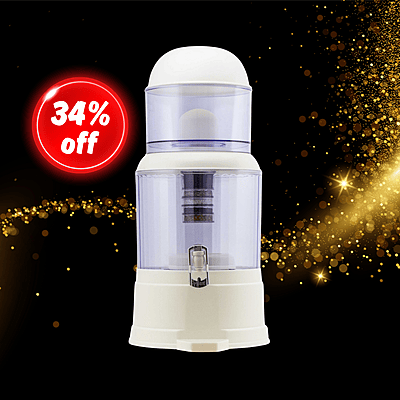 SUPERPURE 20L Water Dispenser with Filters & Mineral Pot