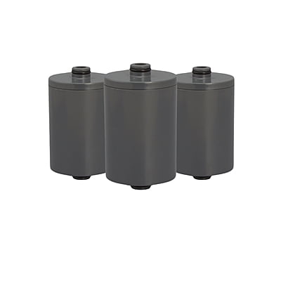 SUPERPURE Shower Filter Brushed Chrome Replacement Cartridge (3pack)