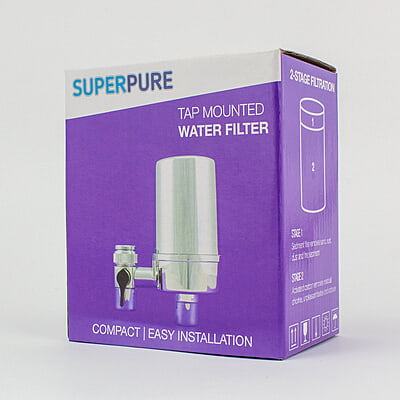 SUPERPURE Chrome Tap-Mounted Filter SUPERPURE Chrome Tap-Mounted Filter