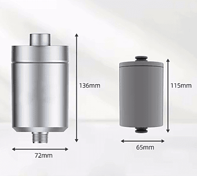 SUPERPURE Satin Chrome Shower Filter