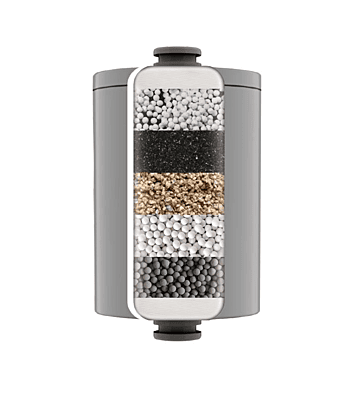SUPERPURE Satin Chrome Shower Filter