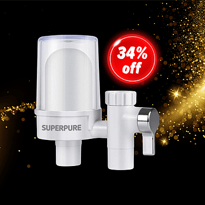 SUPERPURE Basics White Tap-Mounted Filter
