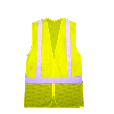 Class 2,Lime green,Black bottom front, Chest Pocket. Sizes