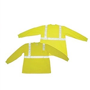 Lime green, broken reflective, class II, long sleeves