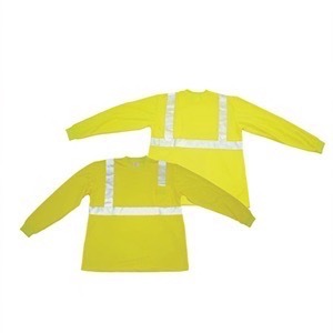 Lime green, broken reflective, class II, long sleeves