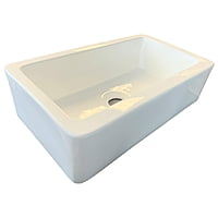 Large Single Bowl - White Apron #01