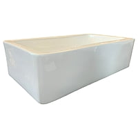 Large Single Bowl - White Apron #01