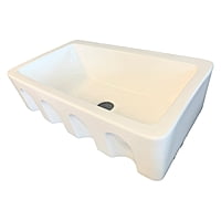 Large Single Bowl - White Apron #01