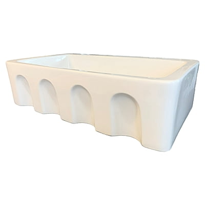 Large Single Bowl - White Apron #01 Large Single Bowl - White Apron #01