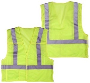 5 Point Break Away Reflective Safety Vest, Lime, Class 2