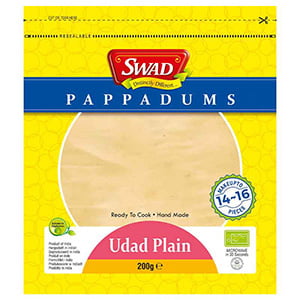 SWA91014: SWAD Plain Papad 80x200gm