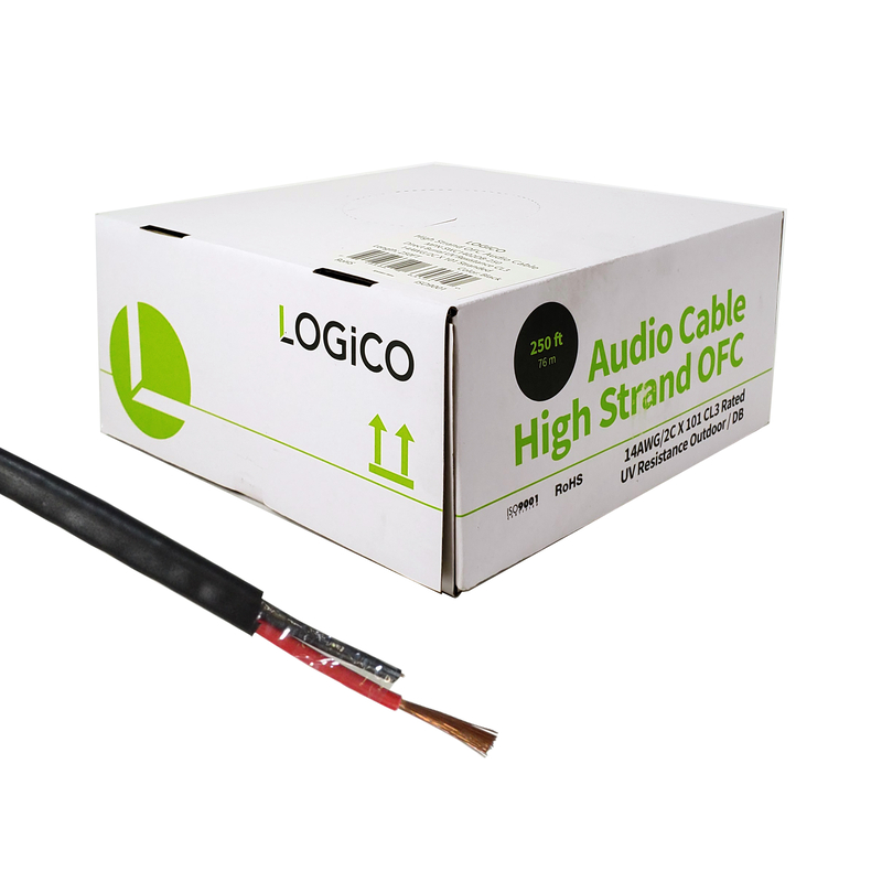 Speaker Wire Outdoor/DB UV Resistant 14/2 OFC 250Ft